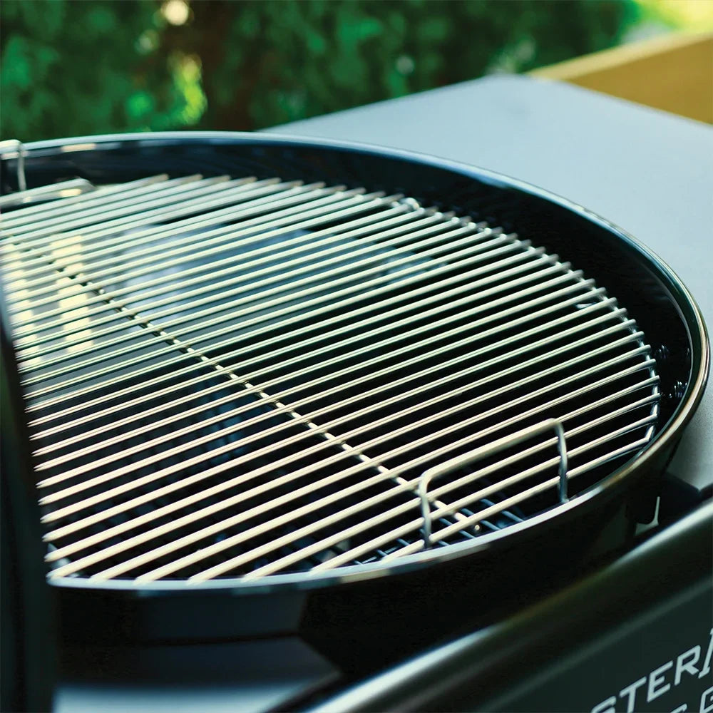 Slow 'N Sear® MasterKettle Charcoal Grill + Smoker - 22" Kettle Grill with Grill Cart and Built-in Side Table