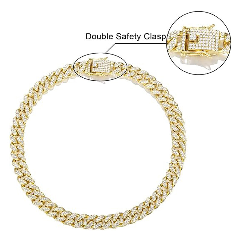 13mm Width Football Pendant Necklace,Number 23 Chain Iced Out Pendant Necklace, 3D Diamond Gold Zinc Alloy Stainless Steel Religious Zircon
