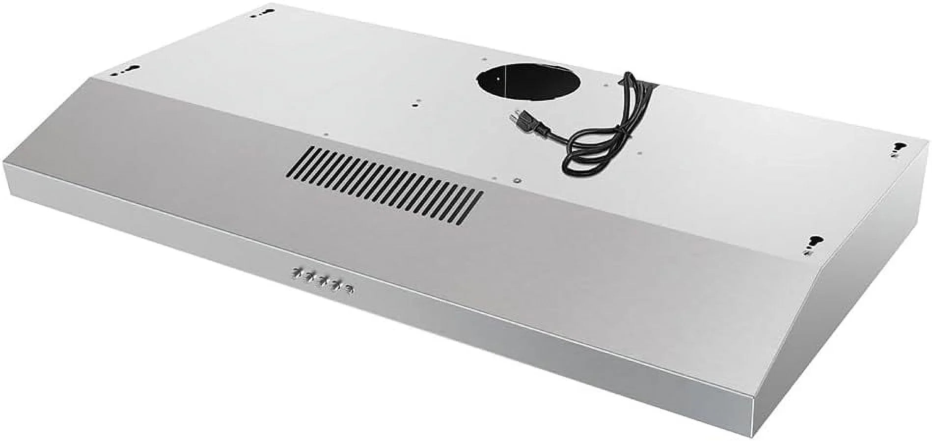 Streamline 36 in. Longhena Convertible Undermount Range Hood in Brushed Stainless Steel with Mesh Filters, Push Button Control, LED Light