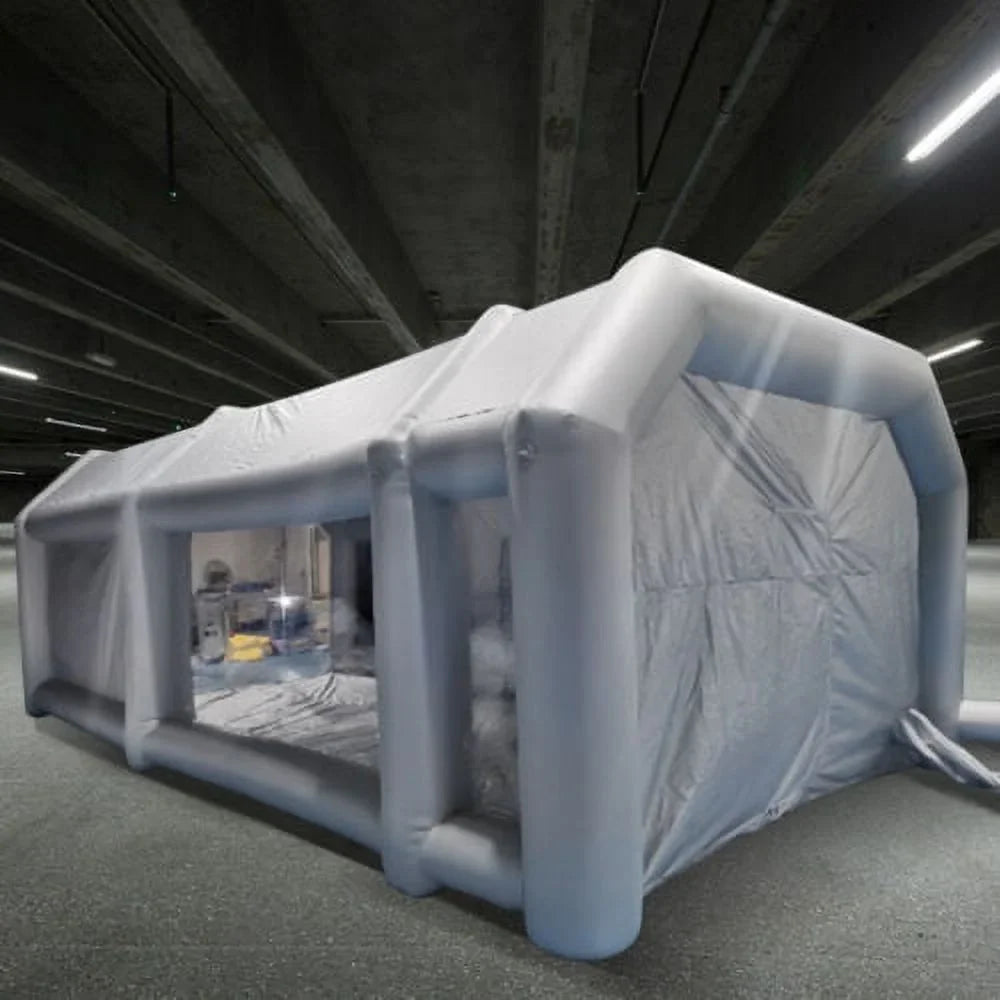 Inflatable Paint Spray Booth Car Painting Work Tent Filter System 26*15*10Ft