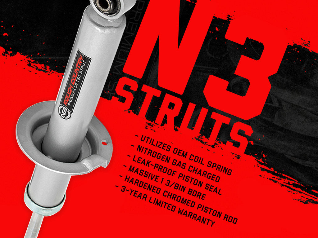 Rough Country 6" Lift Kit (fits) 2005-2015 Tacoma | N3 Struts / Shocks | Knuckle Suspension Kit | 747.23