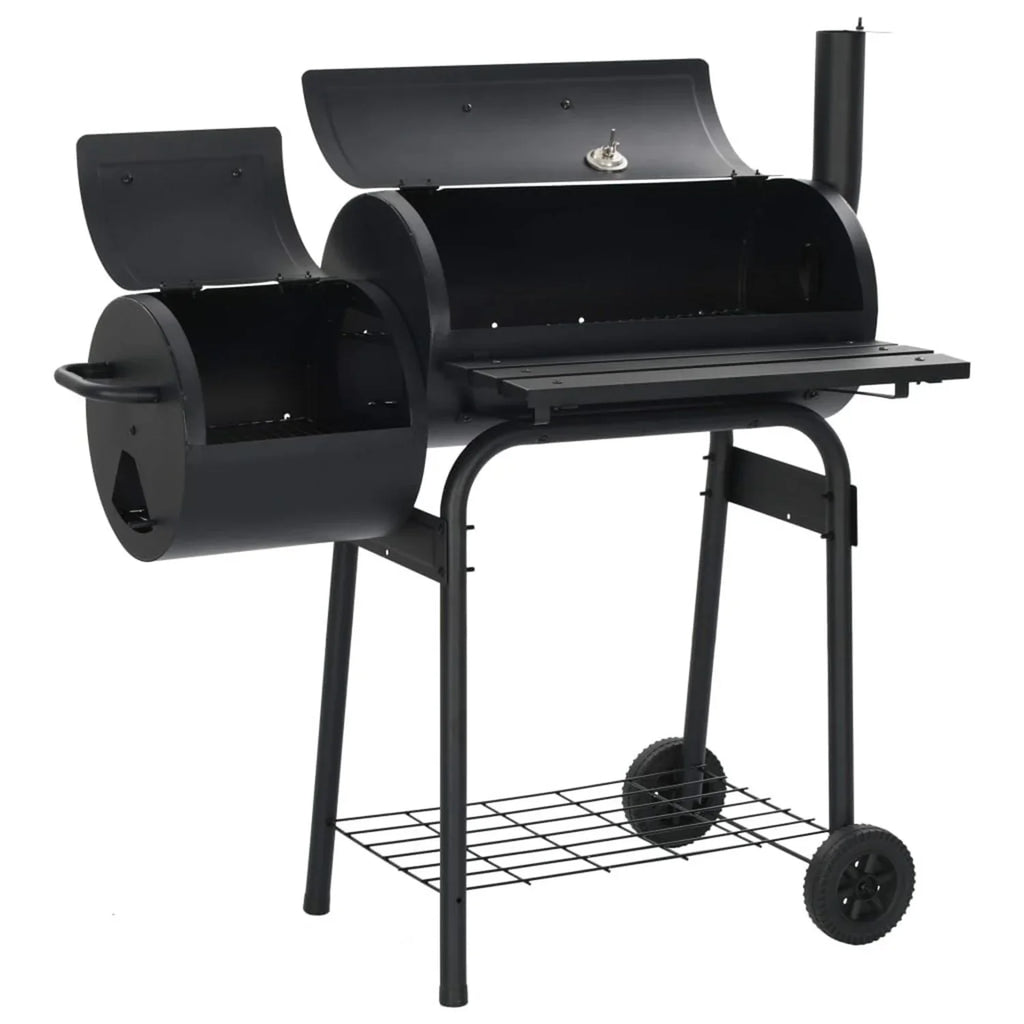 Vebreda Outdoor BBQ Grill Charcoal Barbecue Pit Patio Backyard Meat Cooker Smoker