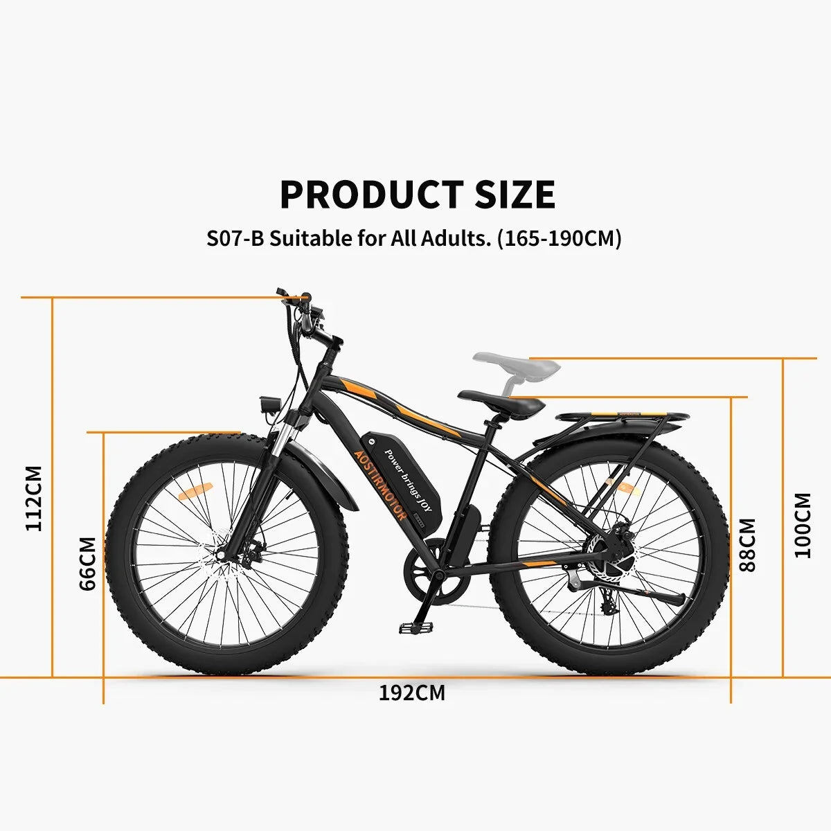 26 In.48V 13Ah 750W Mountain Electric Bikes for Adults Men, 26"x4.0 Fat Tire Electric Bicycle 7 speeds Gear Outdoor Ebikes, Black,S48