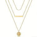 14K Gold Layered Choker Necklace