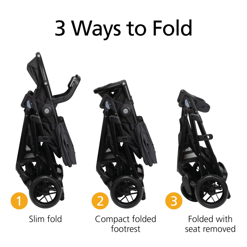 Safety 1st Grow and Go Sprint Modular Travel System Stroller with Rear-Facing Infant Car Seat, Bluestone
