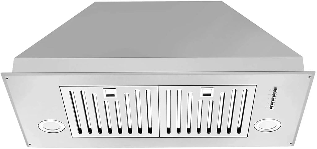 Range Hood 30 inch Insert Vent Hood 600 CFM Built-in Stainless Steel Range Hood