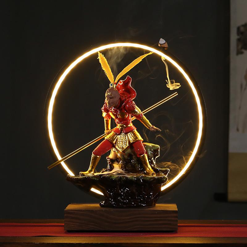 Incense Waterfall Burner With Led Lighting