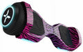 Hover-1 Rebel Kids Hoverboard with LED Headlight, 6 m Max Speed, 130 Lbs. Max Weight, 3 Miles Max Distance - Pink Zebra