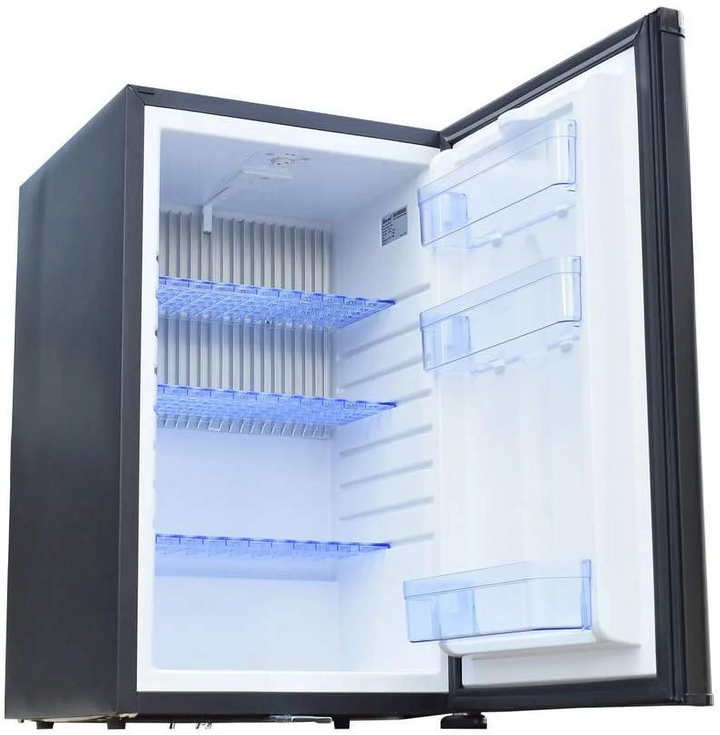 Smad 1.7 Cu ft Portable Absorption Mini Fridge No Noise with Lock, Adjustable Foot, Reversible Door