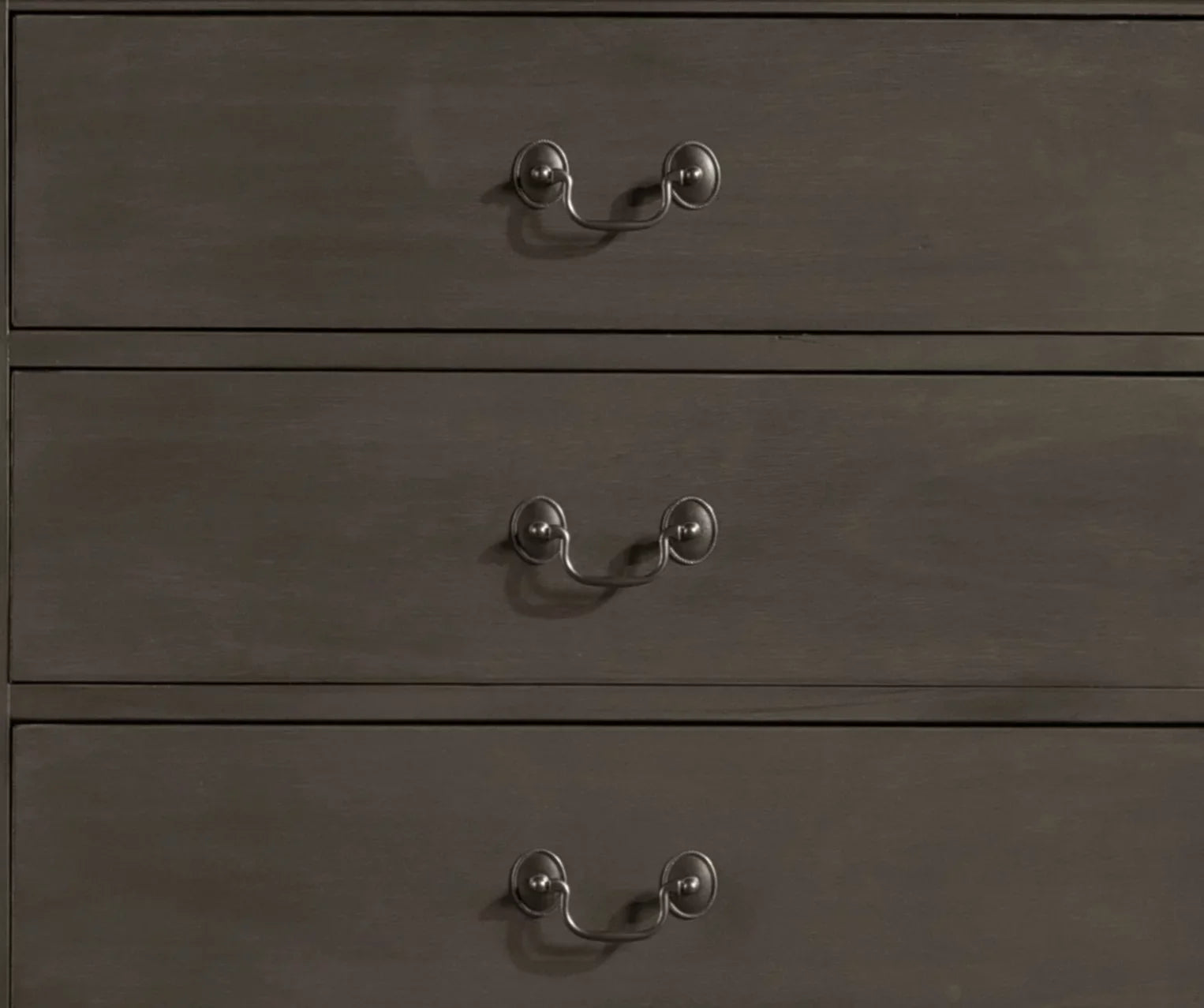 DeeHome Classic Louis Philippe Style Stained Gray Finish 1pc Chest of 5x Drawers Traditional Design Bedroom Furniture