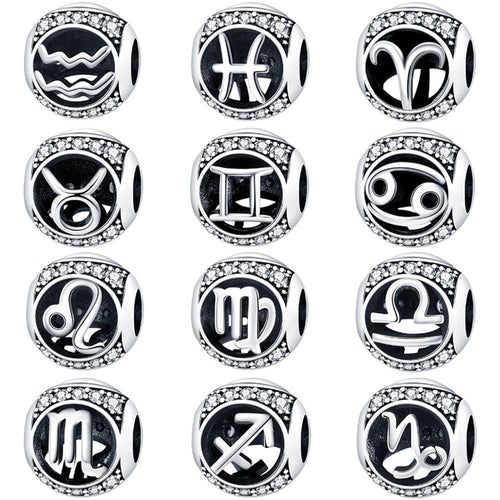12 Zodiac Sign Bead Accessories For DIY Bracelets
