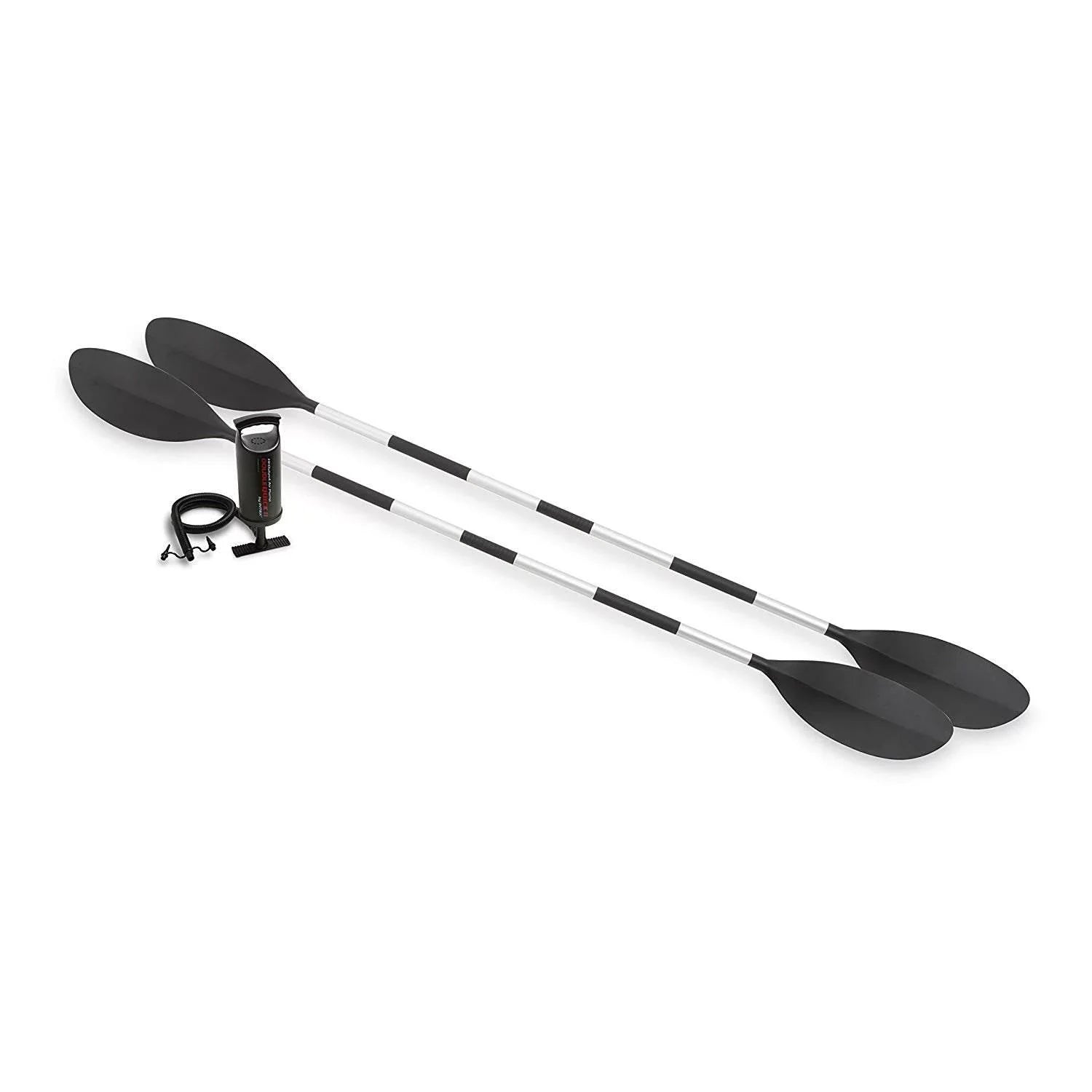 Intex 2-Person Inflatable Kayak with Oars, Pump & 1-Person Inflatable Kayak