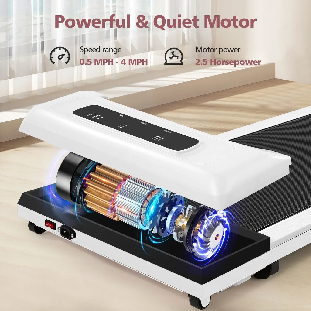 Walking Pad Treadmill&Under Desk Treadmill for Home&Office, Speed Range 0.5~3.8mph, 300 lbs Weight Capacity