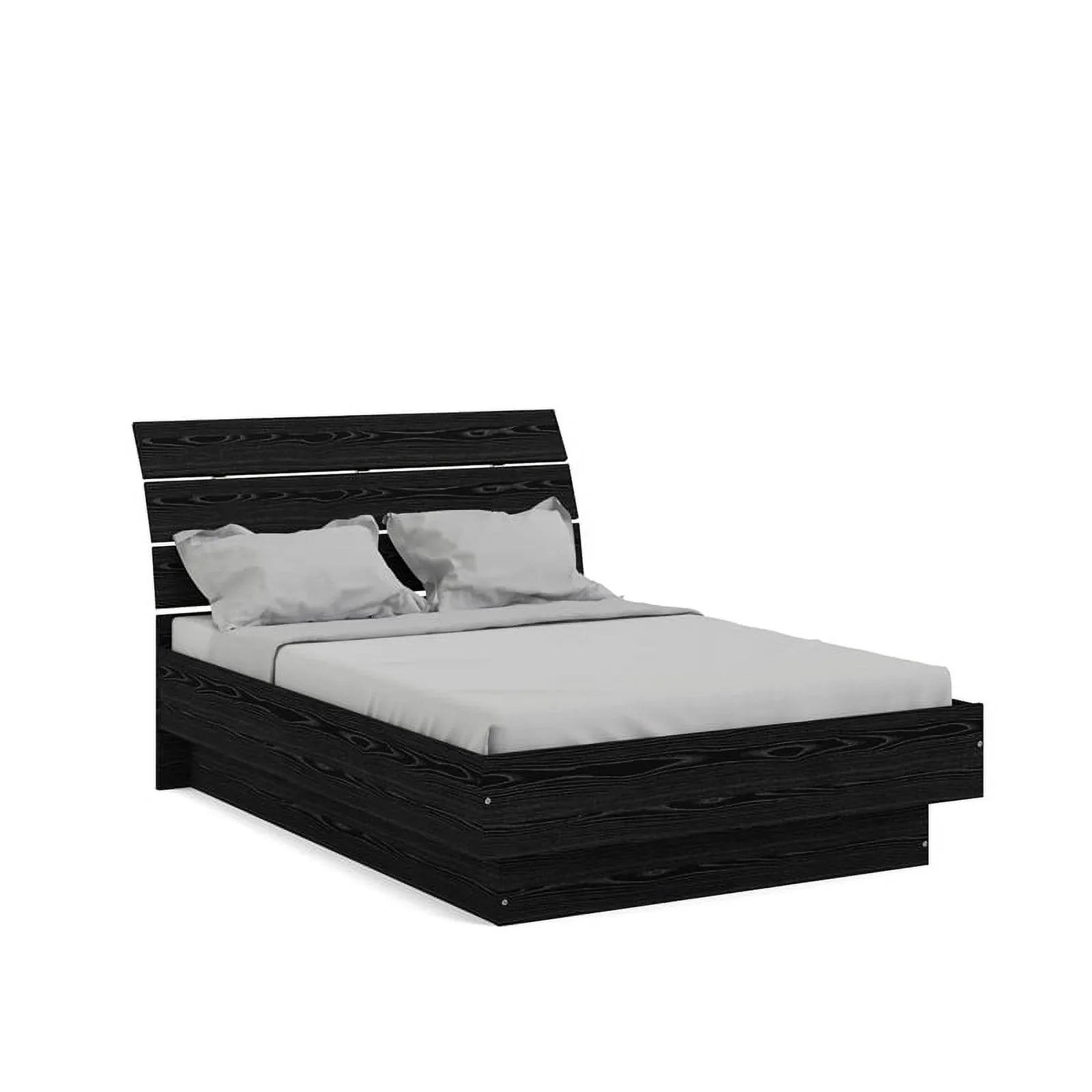 Home Square 2 Piece Furniture Set with Platform Full Bed and 2 Drawer Nightstand