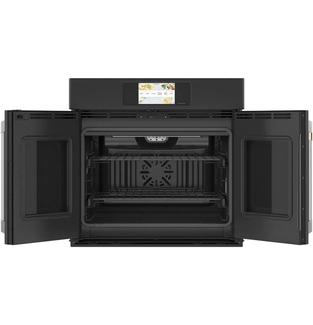 Café CTS90FP3ND1 30 inch Matte Black Single Convection Smart Electric Wall Oven