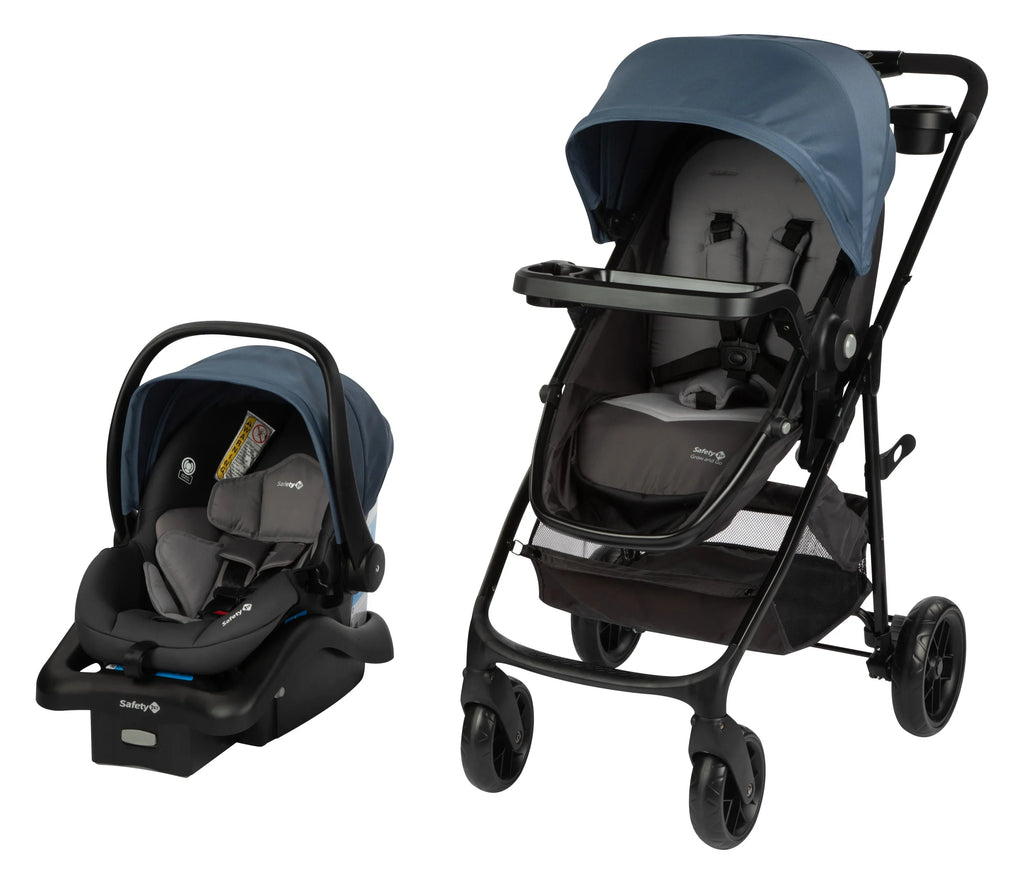 Safety 1st Grow and Go Sprint Modular Travel System Stroller with Rear-Facing Infant Car Seat, Bluestone