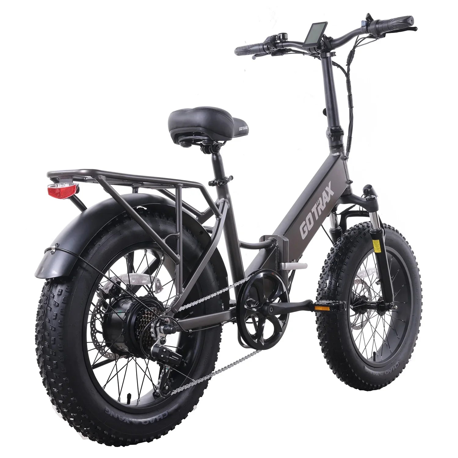 GOTRAX F3 500W Fat Tire Electric Bikes for Adults, 20" x 4" Off Road Tires 20MPH 60miles, Front suspension Folding Commuter E-Bike for Adult