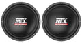 (2) MTX Audio Terminator TN12-02 12” 800 Watt 2 Ohm Car Subwoofers Subs