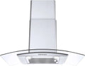 Range Hood 30 inch Convertible Wall Mount Range Hood with Tempered Glass 3 Speed Fan 450CFM