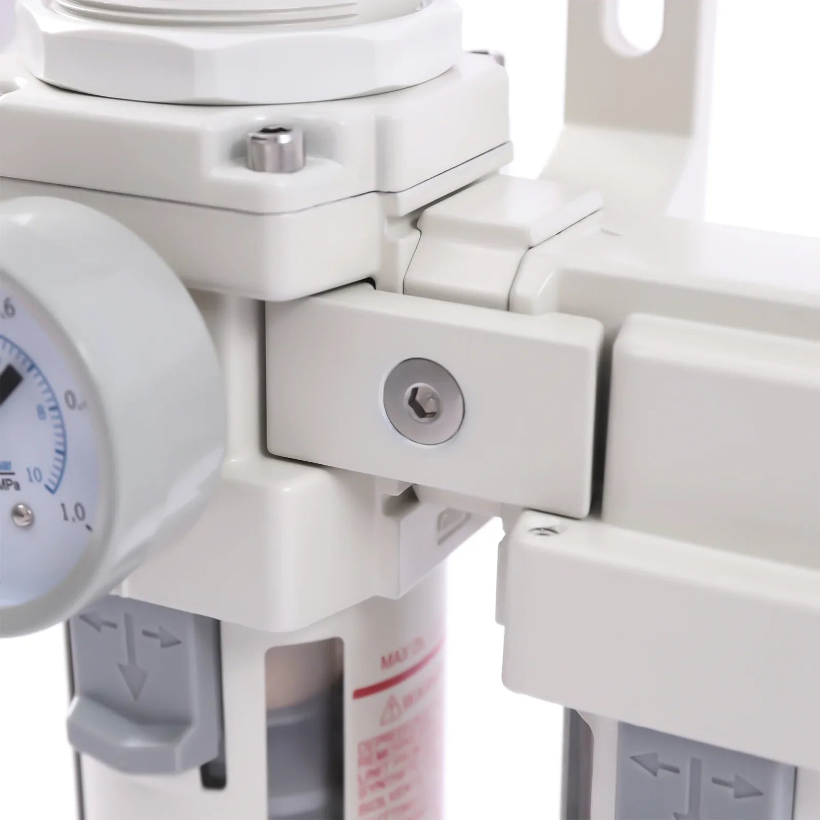 YIYIBYUS 1/2" NPT Air Pressure Regulator, Air Dryer Filter System, Water Trap Separator Semi-automatic Drain