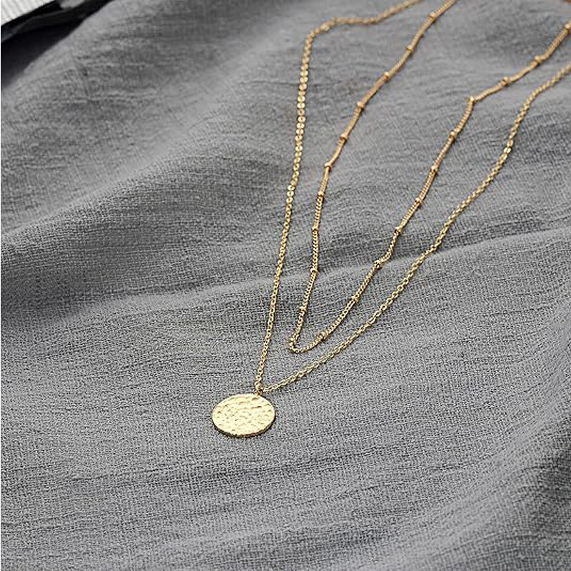 14K Gold Layered Choker Necklace