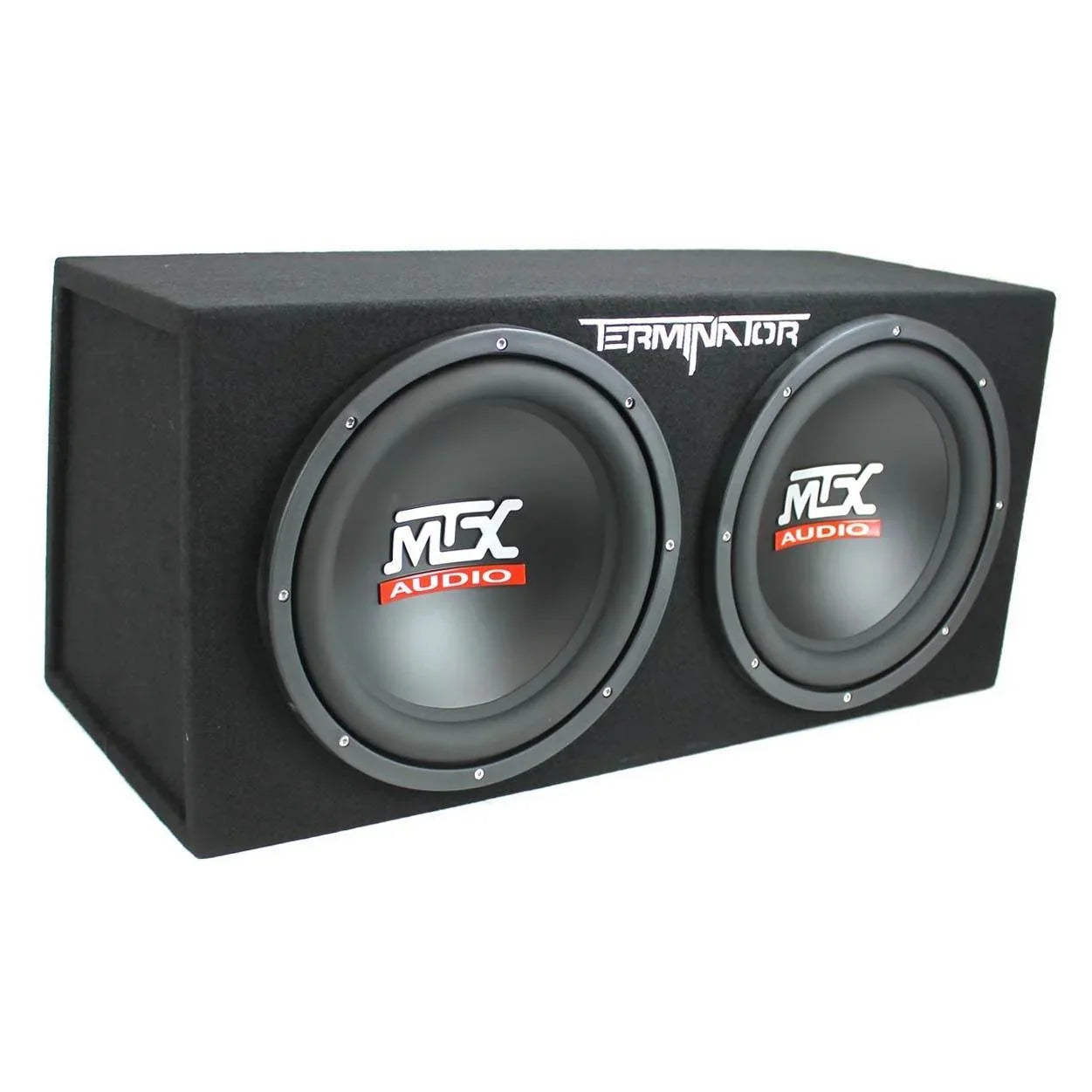 MTX TNE212D 12" 1200W Dual Loaded Car Subwoofer and Boss 1100W Amplifier w/ Kit