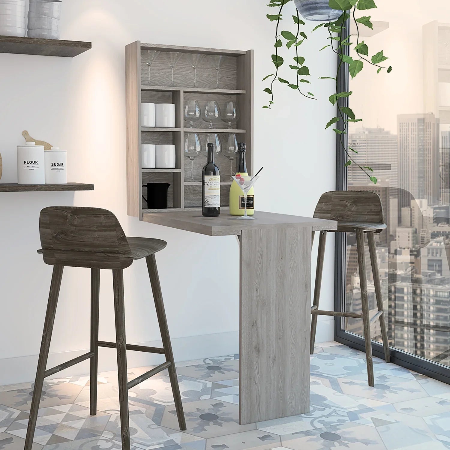 Portable Light Grey Rectangle Foldable Desk - Versatile and Sleek Folding Table for Home Office or Dorm Room - Modern and Easy-to-Assemble Design - Conveniently Stores when Not in Use