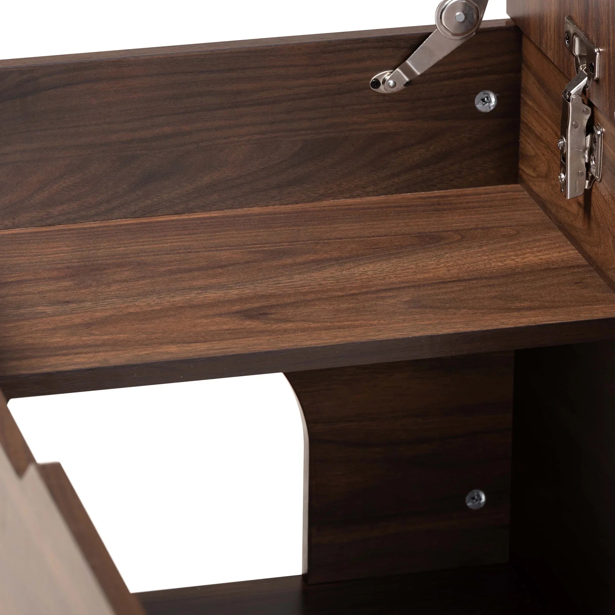 Baxton Studio Mariam Modern and Contemporary Walnut Brown Finished Wood Cat Litter Box Cover House
