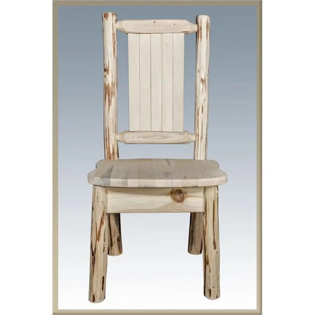 Side Chair with Laser Engraved Bronc Design