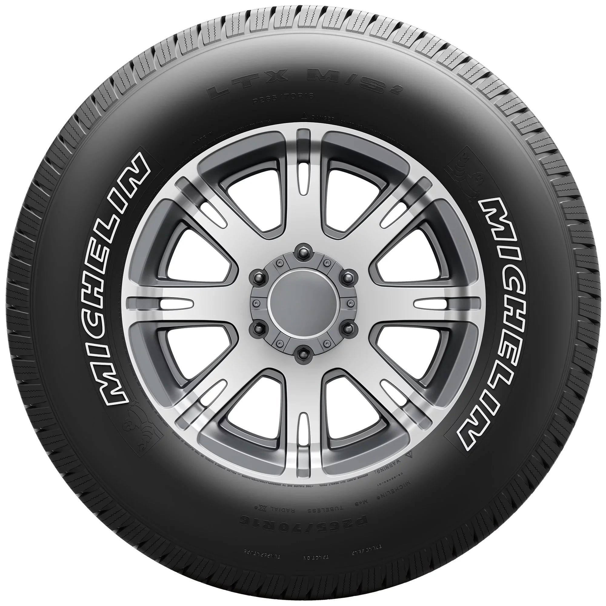 Michelin LTX M/S2 265/70R17 121 R Tire Fits: 2017 Chevrolet Silverado 1500 WT, 2014-15 Chevrolet Silverado 1500 WT