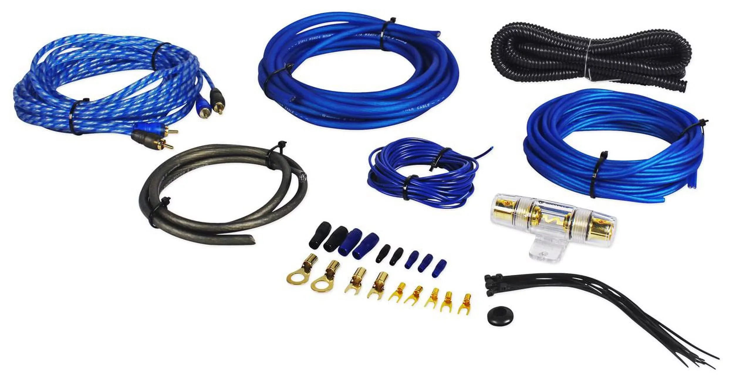 MTX 3512-04 12" 500w Subwoofer+Sealed Sub Box Enclosure+Amplifier+Amp Wire Kit