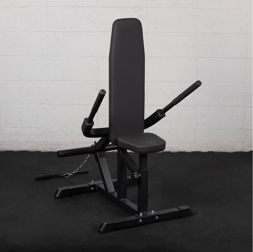 Titan Fitness Plate Loaded Seated Dip Machine, Rated 200 LB, Tricep/Bicep Press Down Machine, Upper Body Push Workout