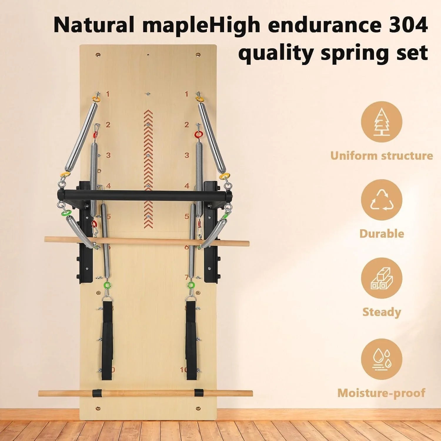 ARKANTOS Pilates Springboard, Exercise Equipment for The Home, Studio
