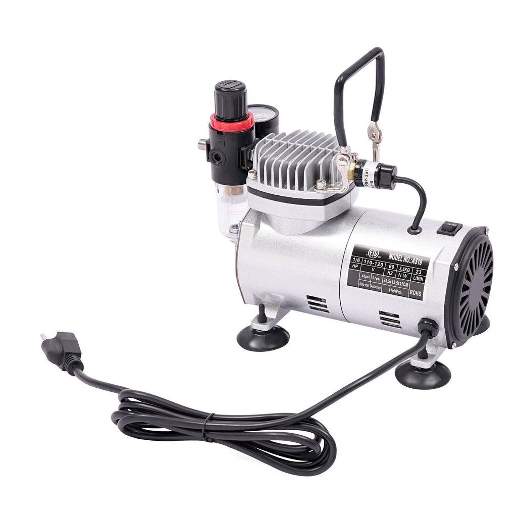 Airbrush Spray Booth Kit With LED Light & Filter Hose for Model Painting Airbrushing Set
