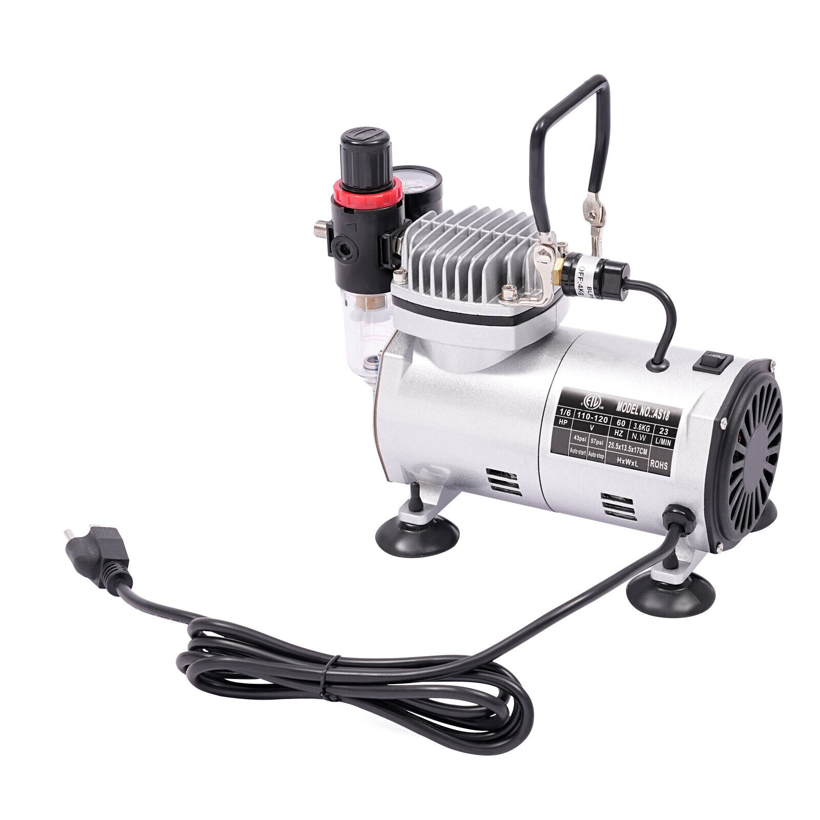 Airbrush Spray Booth Kit With LED Light & Filter Hose for Model Painting Airbrushing Set