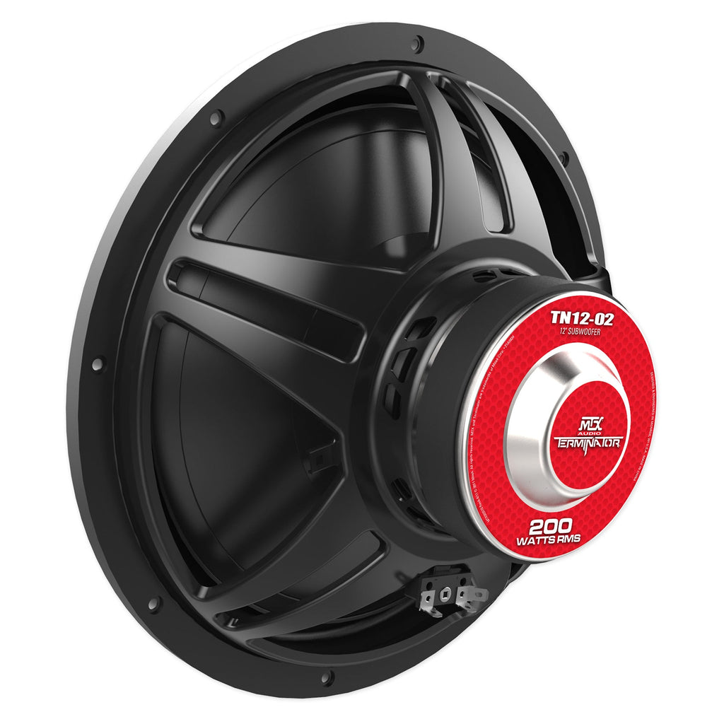 (2) MTX Audio Terminator TN12-02 12” 800 Watt 2 Ohm Car Subwoofers Subs