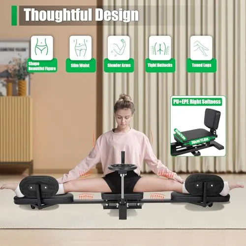 Leg Stretcher Machine,180 Degrees pro Leg Stretcher Machine,3 Bar Leg Split Stretching Machine,Adjustable and Improve Leg Flexibility Splits Stretcher Machine for Home Gym Split