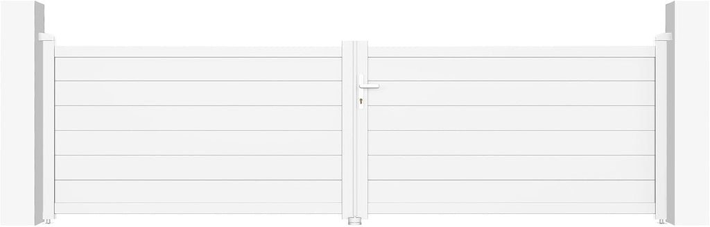 Casanoov Aluminium Driveway Folding gate 4m Eiger 400B160 Grey
