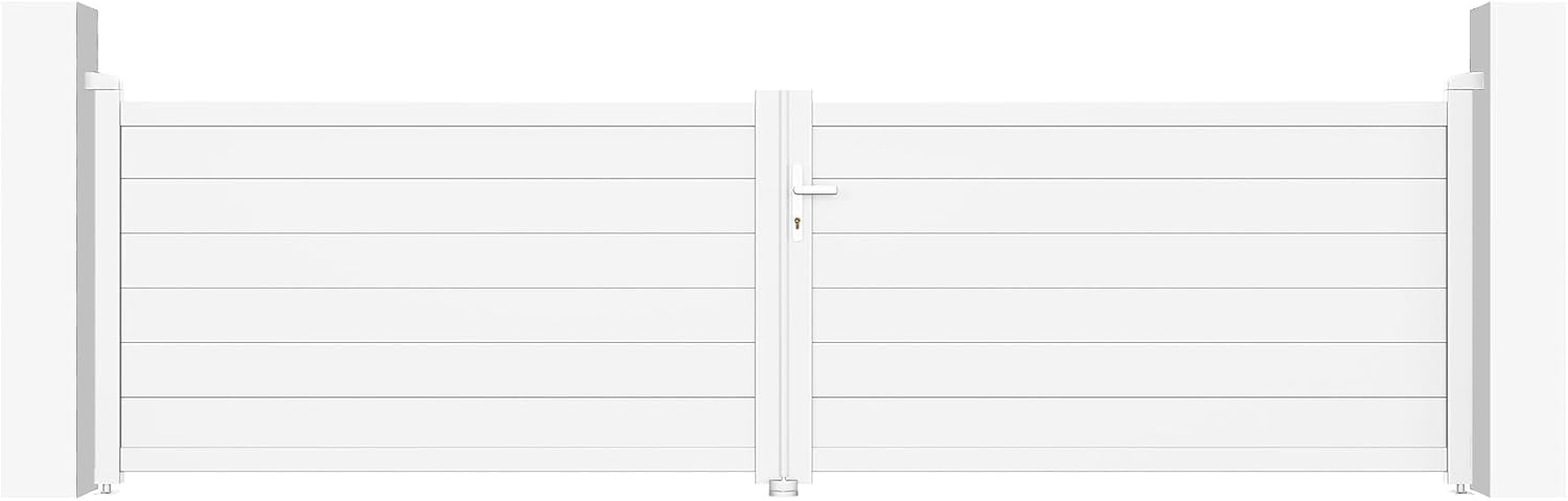 Casanoov Aluminium Driveway Folding gate 4m Eiger 400B160 Grey