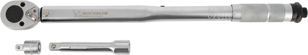 MICHELIN Cric Hydraulique Rouleur 1,8T & Clé Dynamométrique 1/2'' en Coffret avec Barre d'extension et Adaptateur