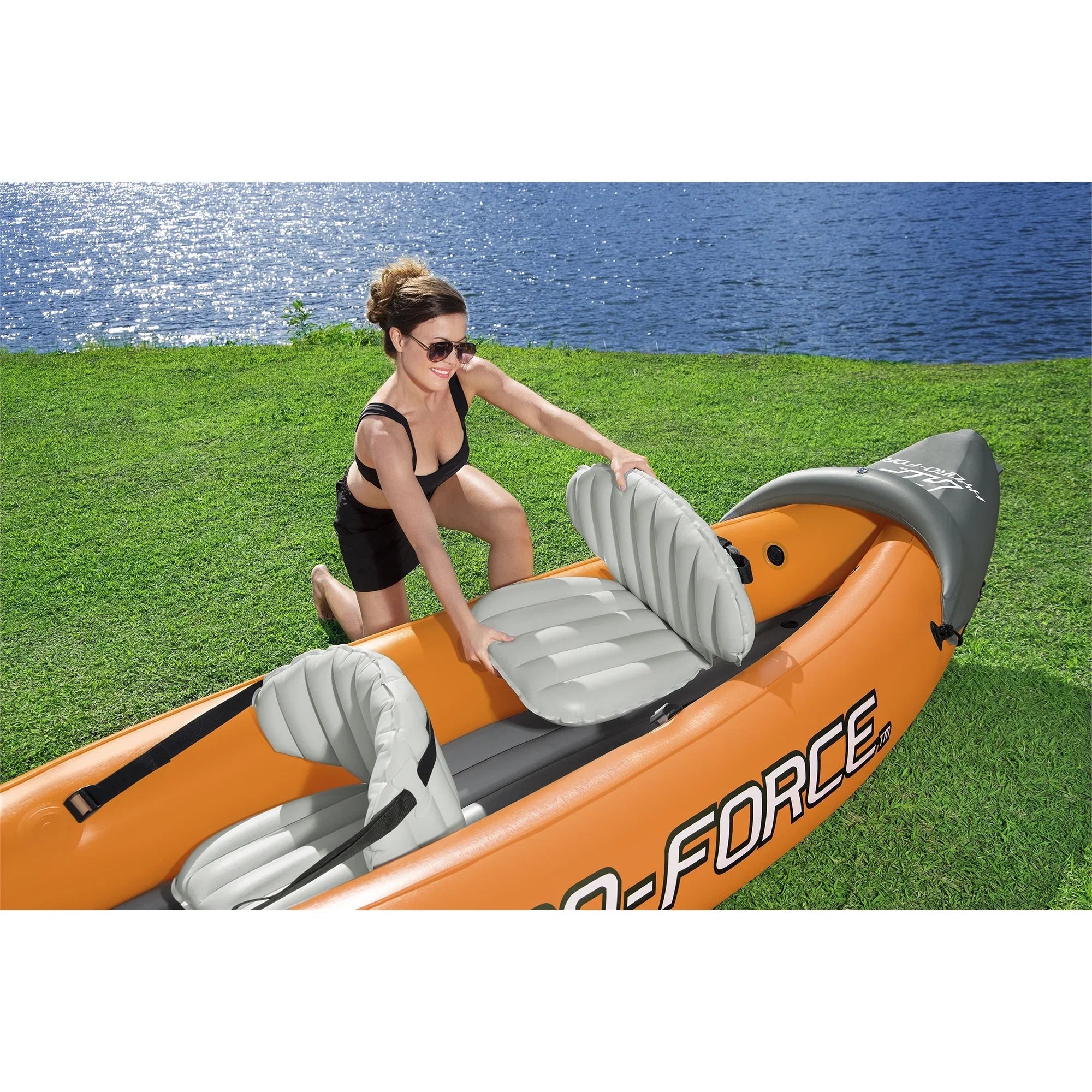 Bestway Hydro Force Lite Rapid X2 Inflatable Outdoor Water Sport Kayak Set
