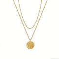 14K Gold Layered Choker Necklace