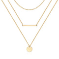 14K Gold Layered Choker Necklace