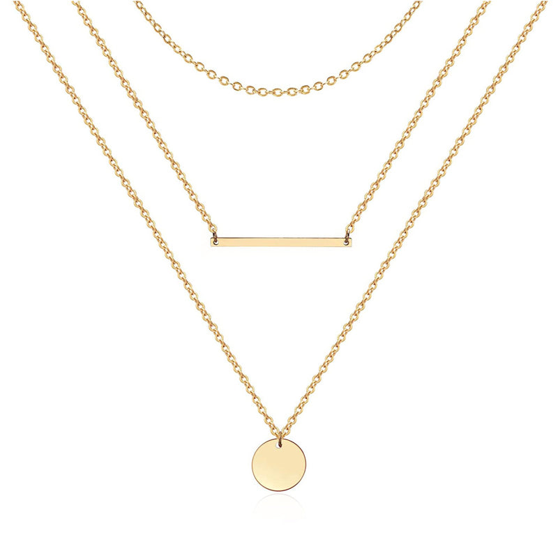 14K Gold Layered Choker Necklace