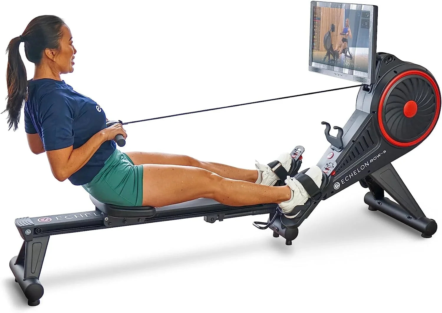 Echelon Row-S Smart Rowing Machine with 22" HD Rotating Touchscreen + 30-Day Free Membership