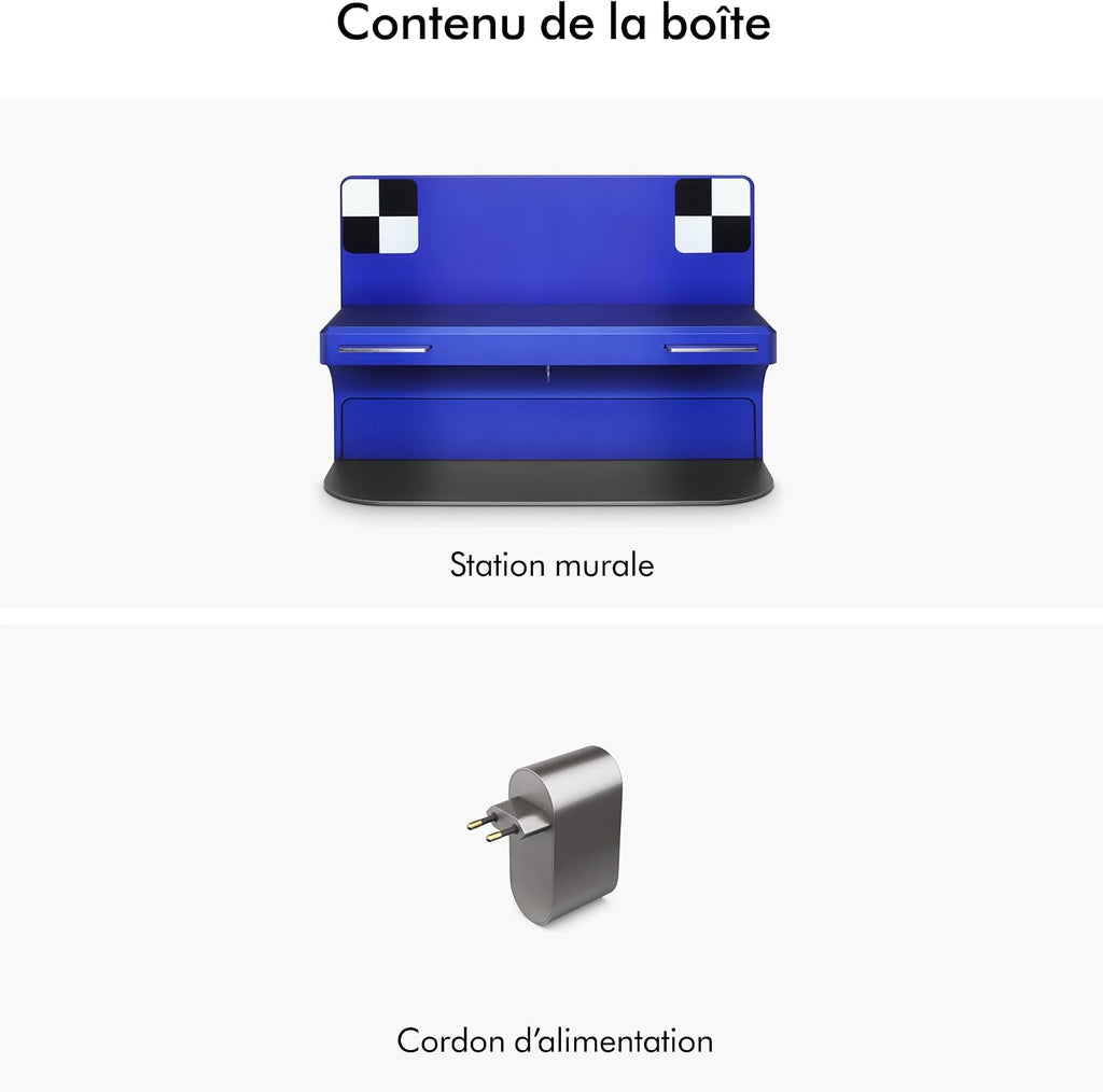 Dyson 360 Vis Nav™ Robot aspirateur – Brosse Pleine Largeur, conçu pour Tous Types de sols (Bleu/Nickel)