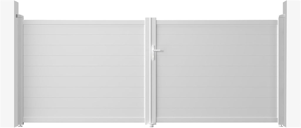 Casanoov Aluminium Driveway Folding gate 4m Eiger 400B160 Grey