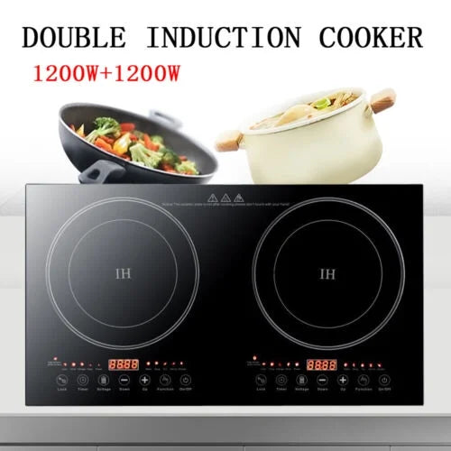 Portable Dual Induction Cooktop Cooker Burner Stove Hot Plate Countertop 2400W