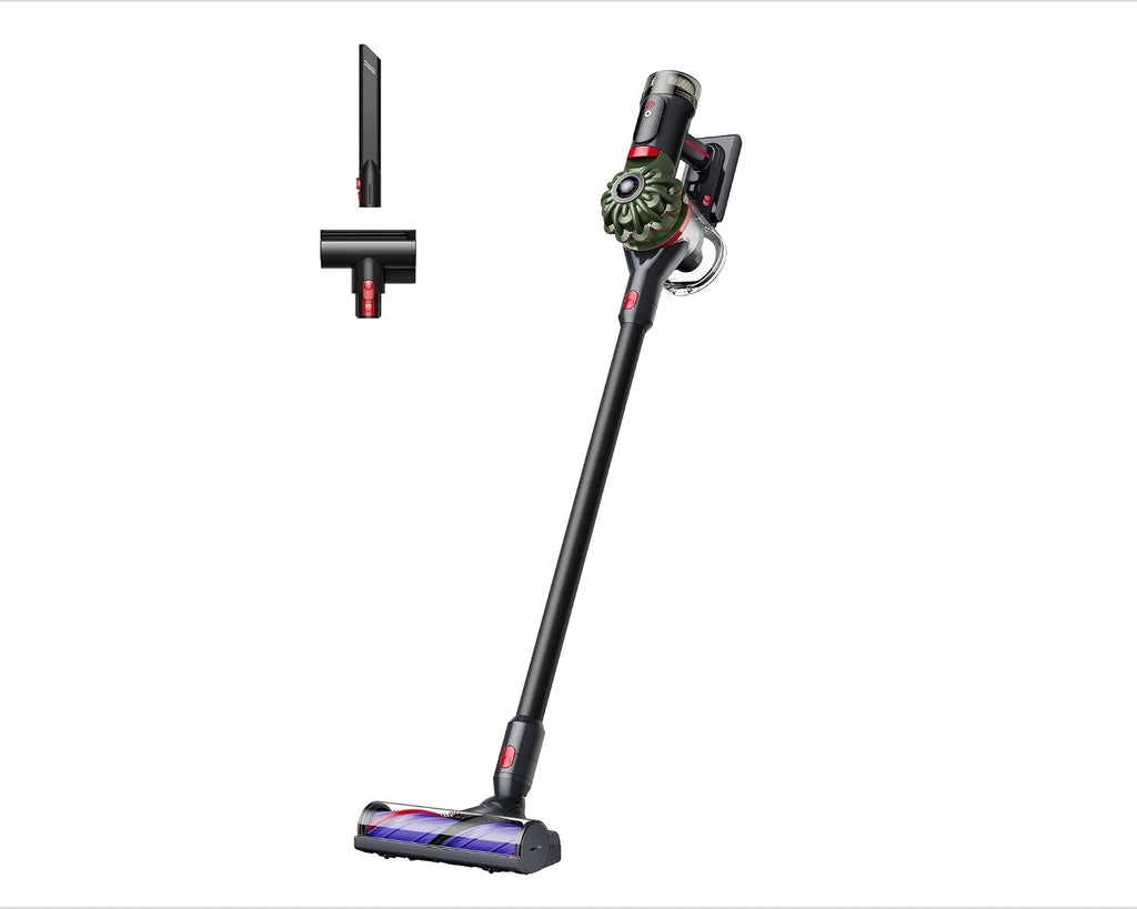 Dyson V8 Cyclone Aspirateur Balai sans Fil – 150 AW, 60 Min d’autonomie, Brosse Motorbar Auto-démêlante, Accessoires Combines