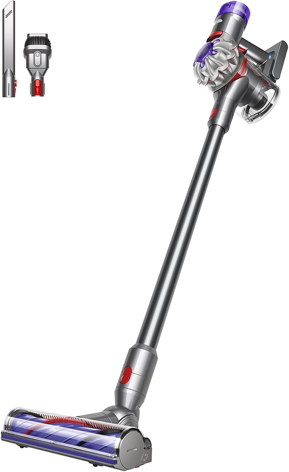 Dyson V8 Cyclone Aspirateur Balai sans Fil – 150 AW, 60 Min d’autonomie, Brosse Motorbar Auto-démêlante, Accessoires Combines